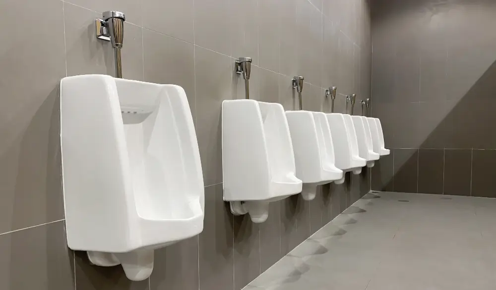 Public washroom urinals 